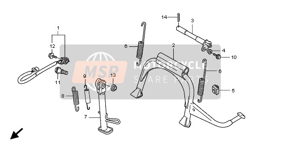 Honda SH300A 2010 STAND for a 2010 Honda SH300A